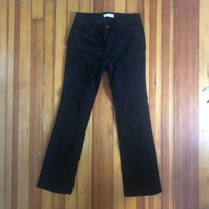 Loft Black Corduroy Bootcut Pants